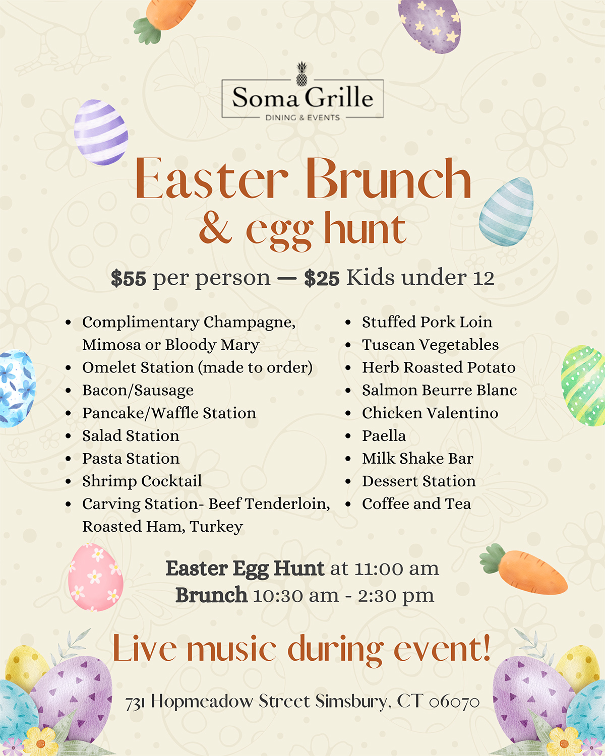 Easter Menu