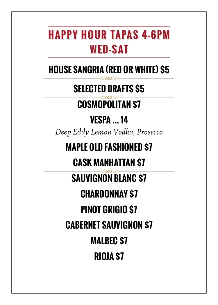 Happy Hour Drinks